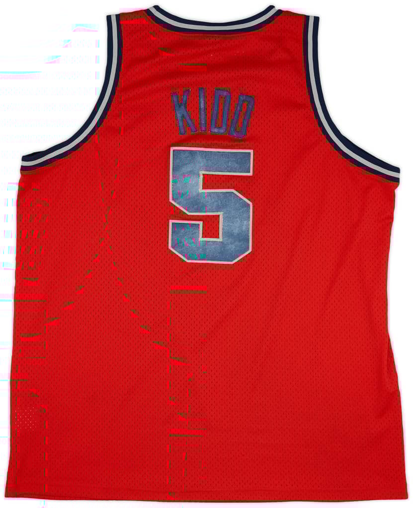 1977 New Jersey Nets Kidd #5 Nike Rewind Swingman Jersey (Very Good) XXL