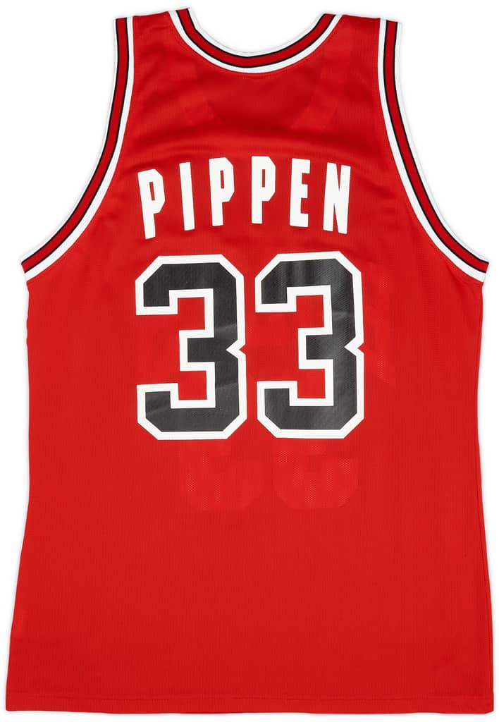 1991-95 Chicago Bulls Pippen #33 Champion Away Jersey (Excellent) L