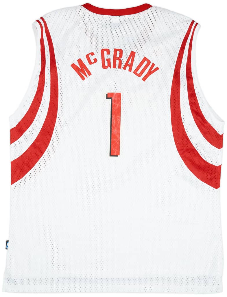 2006-10 Houston Rockets McGrady #1 adidas Swingman Home Jersey (Very Good) XXL