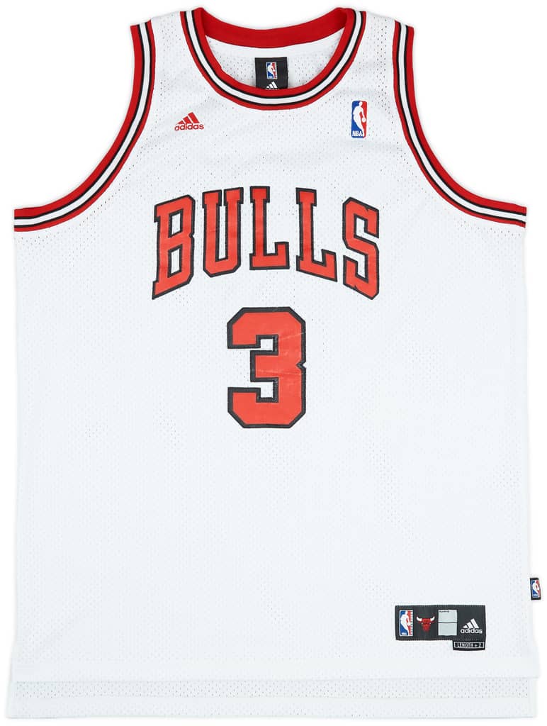 2006-08 Chicago Bulls Wallace #3 adidas Swingman Home Jersey (Very Good) XL