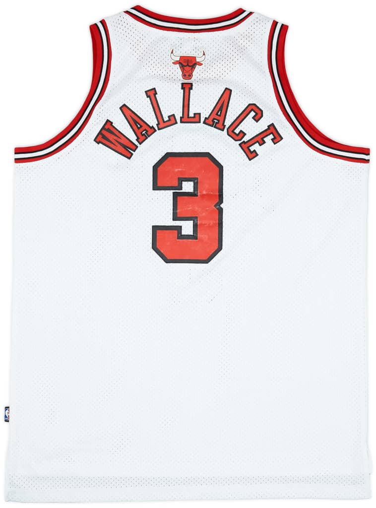 2006-08 Chicago Bulls Wallace #3 adidas Swingman Home Jersey (Very Good) XL