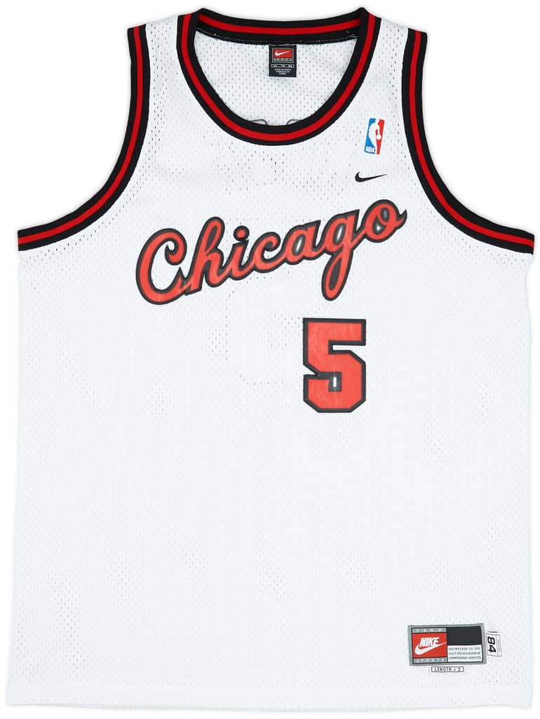 1984 Chicago Bulls Rose #5 Nike Rewind Swingman Jersey (Very Good) XL