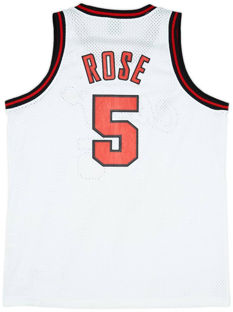 1984 Chicago Bulls Rose #5 Nike Rewind Swingman Jersey (Very Good) XL