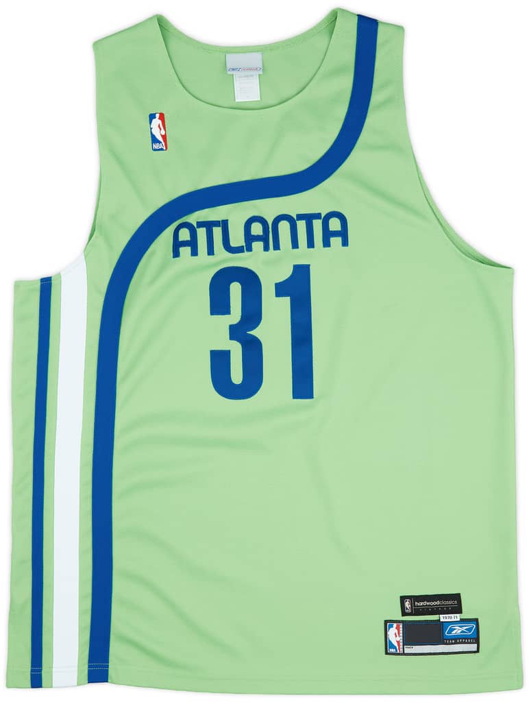 2003-04 Atlanta Hawks Terry #31 Authentic Reebok Throwback Jersey (Excellent) XL