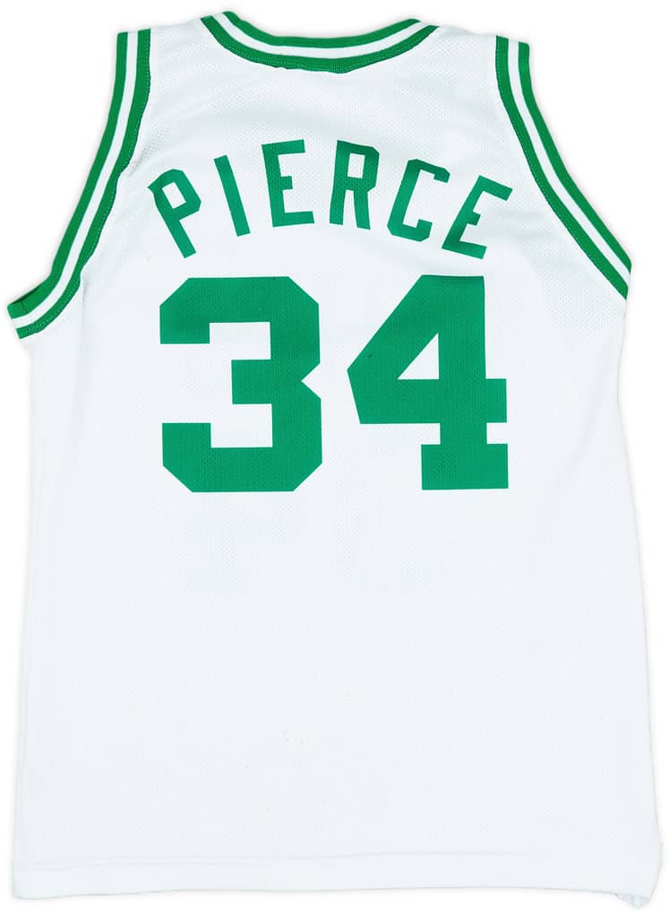 1998-10 Boston Celtics Pierce #34 Champion Home Jersey (Very Good) M.Kids