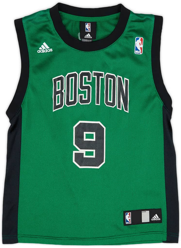 2006-10 Boston Celtics Rondo #9 adidas Alternate Jersey (Excellent) M.Kids