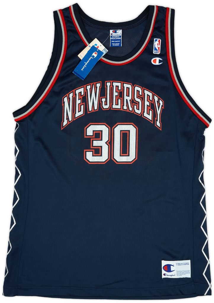 1997-02 New Jersey Nets Kittles #30 Champion Away Jersey (XL)