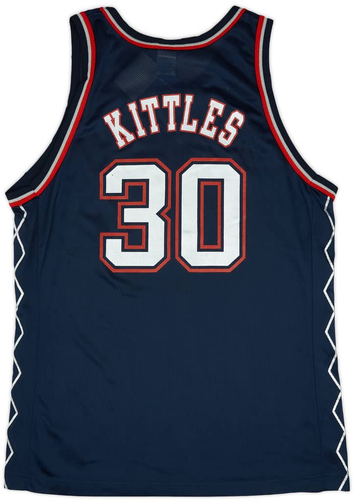 1997-02 New Jersey Nets Kittles #30 Champion Away Jersey (XL)