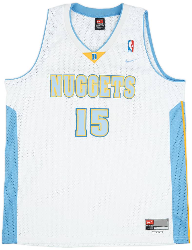2003-04 Denver Nuggets Anthony #15 Nike Swingman Home Jersey (Very Good) XL
