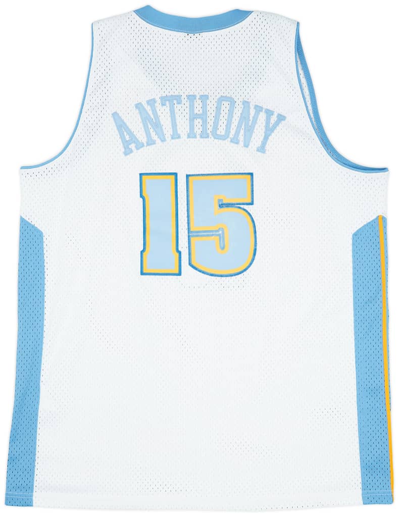 2003-04 Denver Nuggets Anthony #15 Nike Swingman Home Jersey (Very Good) XL