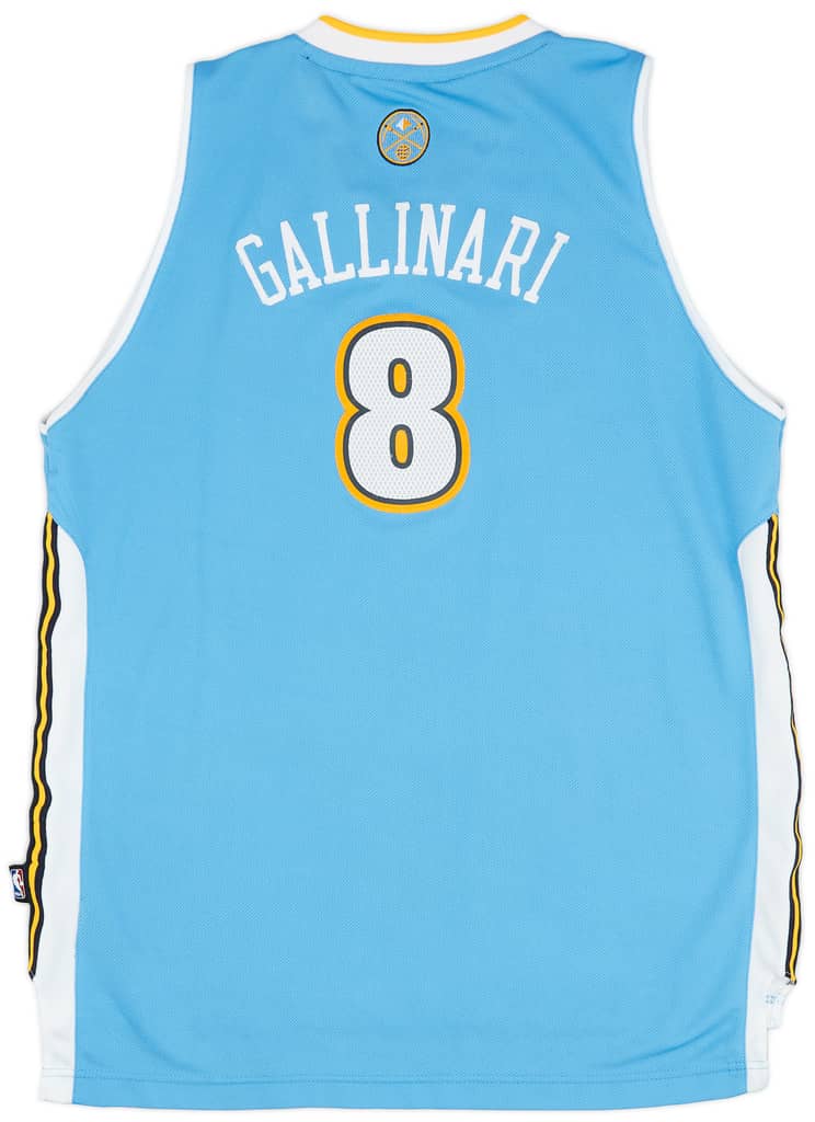 2011-14 Denver Nuggets Gallinari #8 adidas Swingman Away Jersey (Very Good) XL.Kids