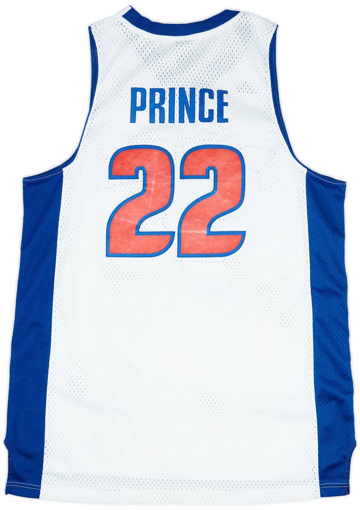 2006-10 Detroit Pistons Prince #22 adidas Swingman Home Jersey (Very Good) XL