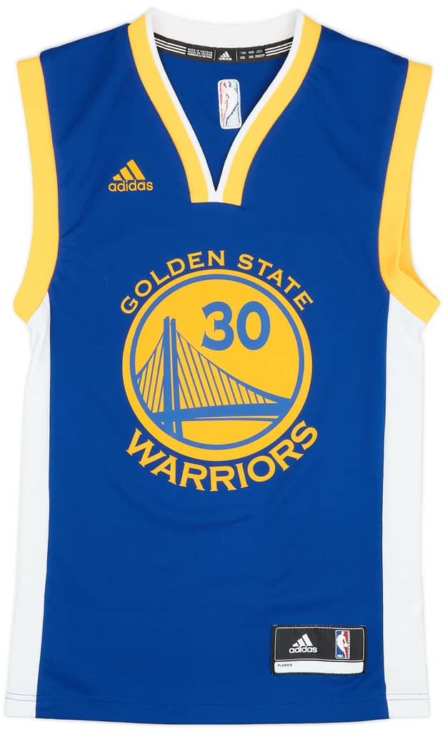 2014-17 Golden State Warriors Curry #30 adidas Away Jersey (Excellent) XXS