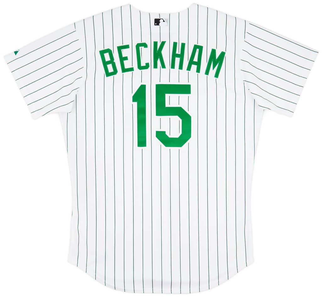 2013 Chicago White Sox Beckham #15 Game Worn Majestic Alternate Jersey (Very Good) XL