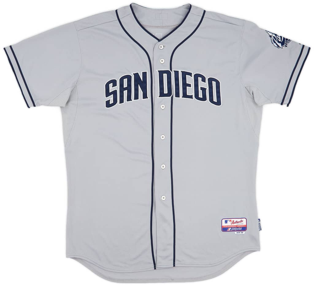 2012-14 San Diego Padres Grandal #12 Authentic Majestic Away Jersey (Excellent) XXL