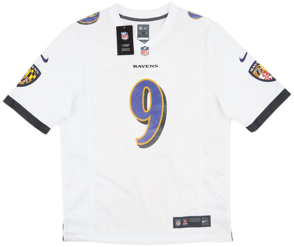 2012-23 Baltimore Ravens Tucker #9 Nike Game Away Jersey (M)