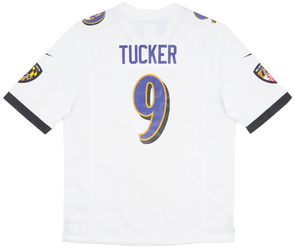 2012-23 Baltimore Ravens Tucker #9 Nike Game Away Jersey (M)
