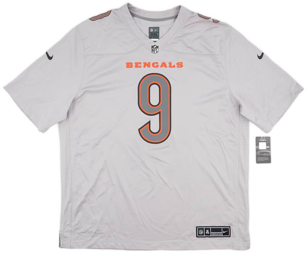2022-23 Cincinnati Bengals Burrow #9 Nike Game Atmosphere Jersey (XXL)