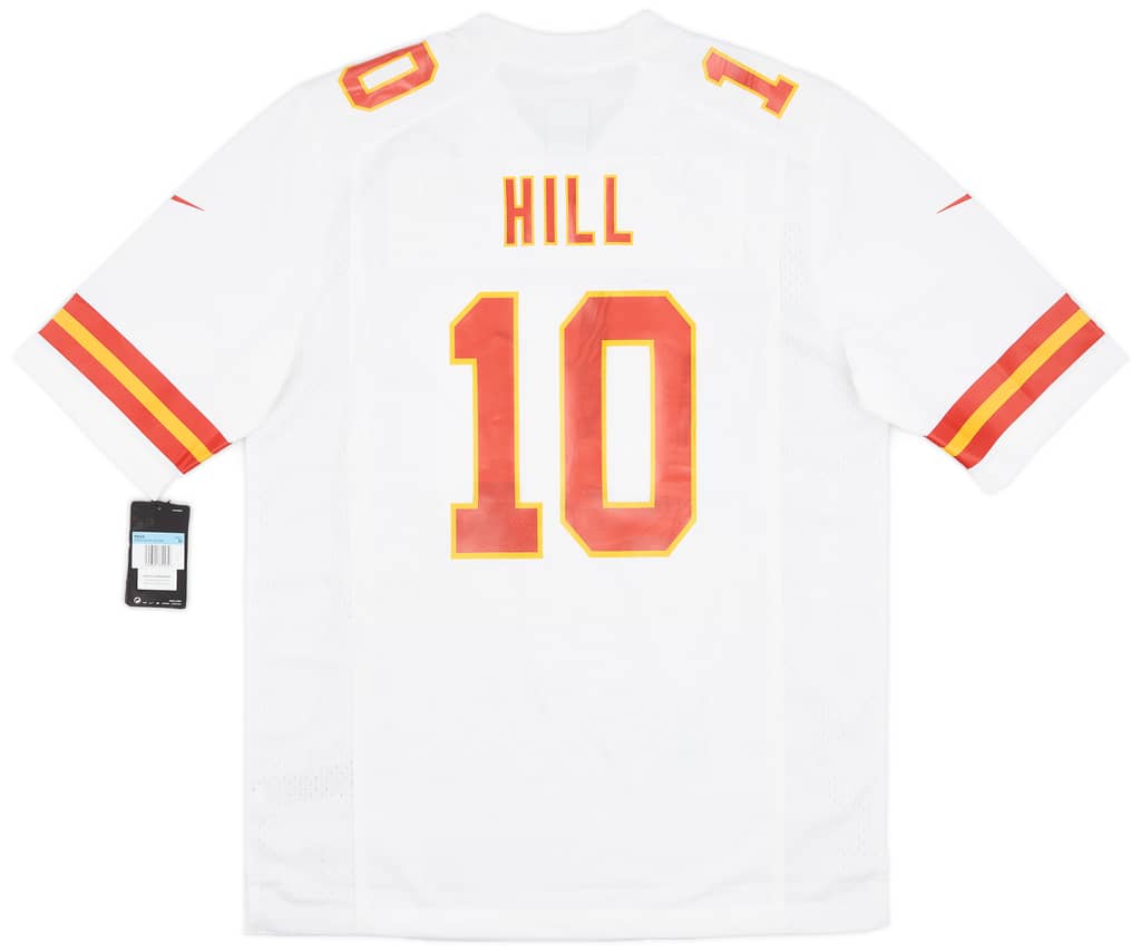 2016-21 Kansas City Chiefs Hill #10 Nike Game Away Jersey (M)