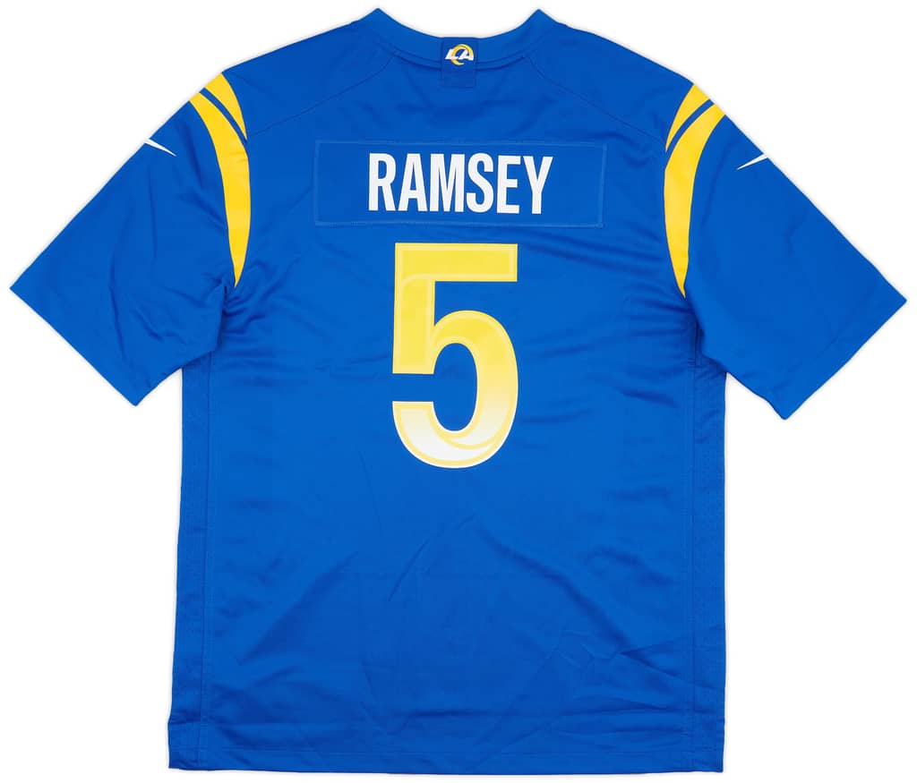 2020-22 LA Rams Ramsey #5 Nike Game Home Jersey (L)