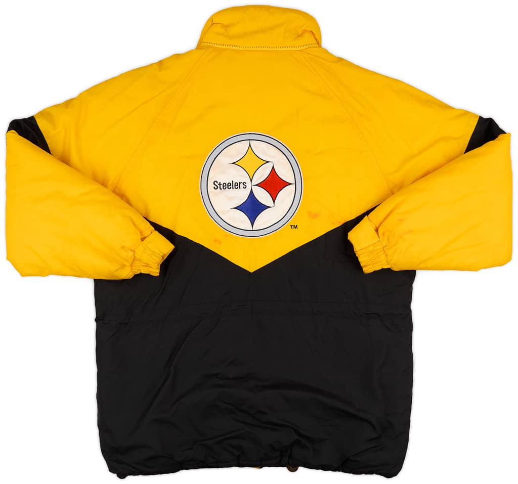 1990s Pittsburgh Steelers NFL Gameday Rain Coat (Very Good) M