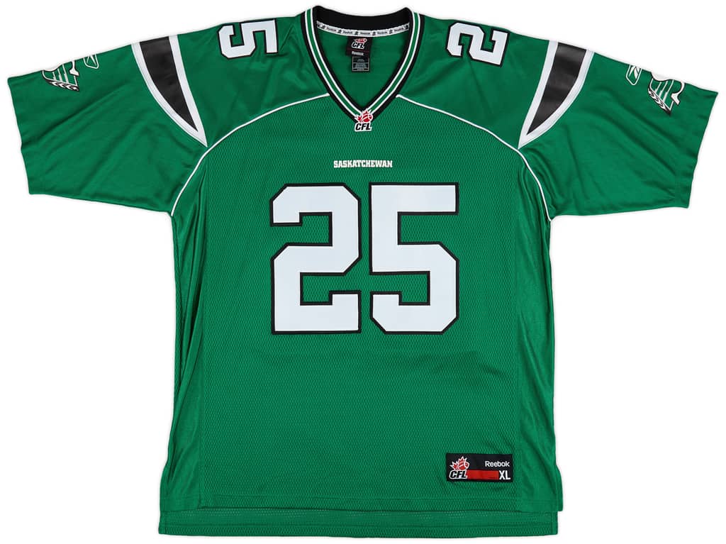 2011 Saskatchewan Roughriders Piel #25 Reebok Authentic Home Jersey (Excellent) XL