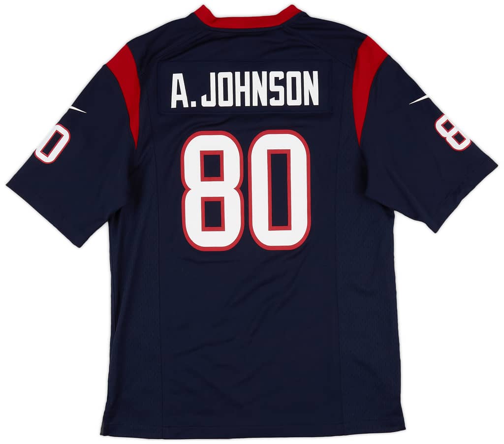 2012-14 Houston Texans A. Johnson #80 Nike Game Home Jersey (Excellent) M