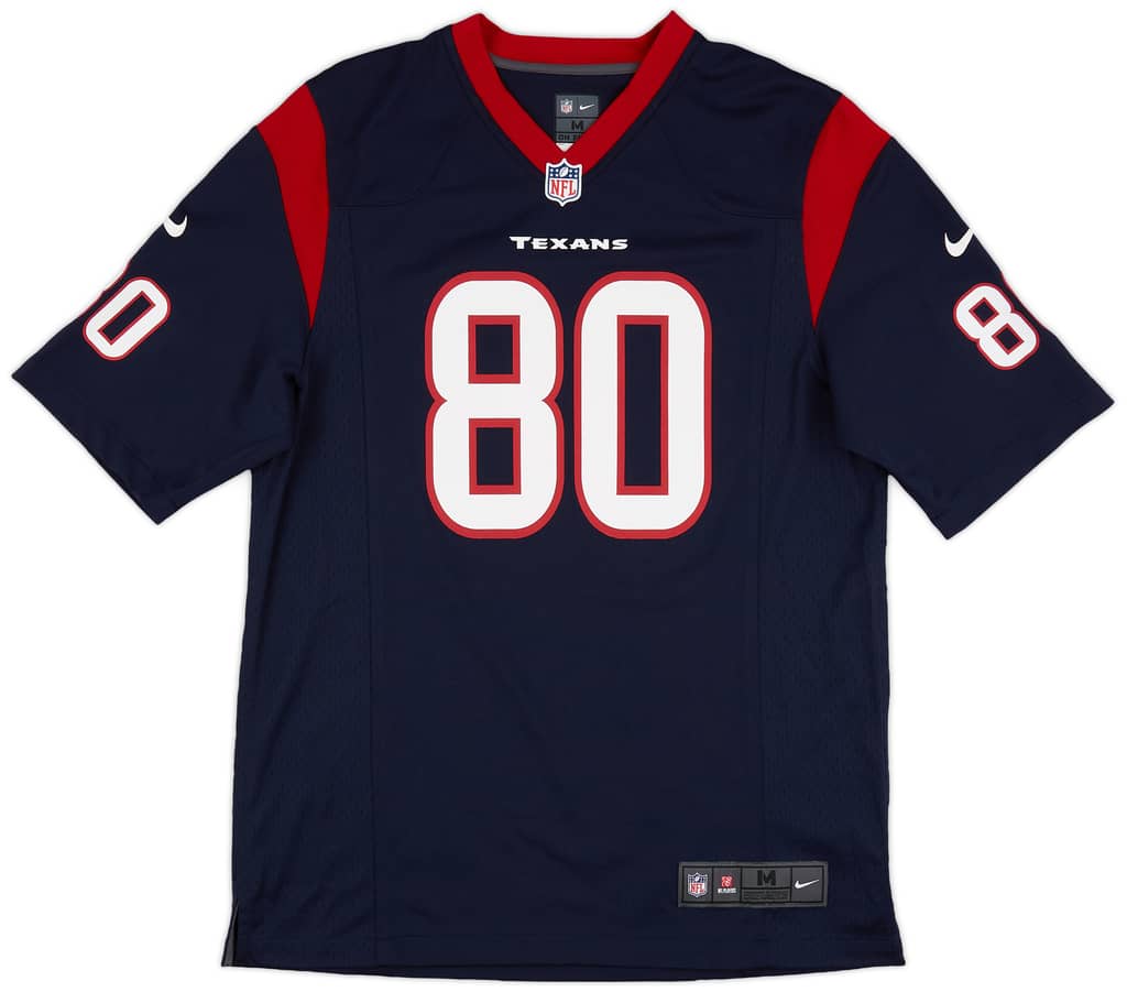 2012-14 Houston Texans A. Johnson #80 Nike Game Home Jersey (Excellent) M