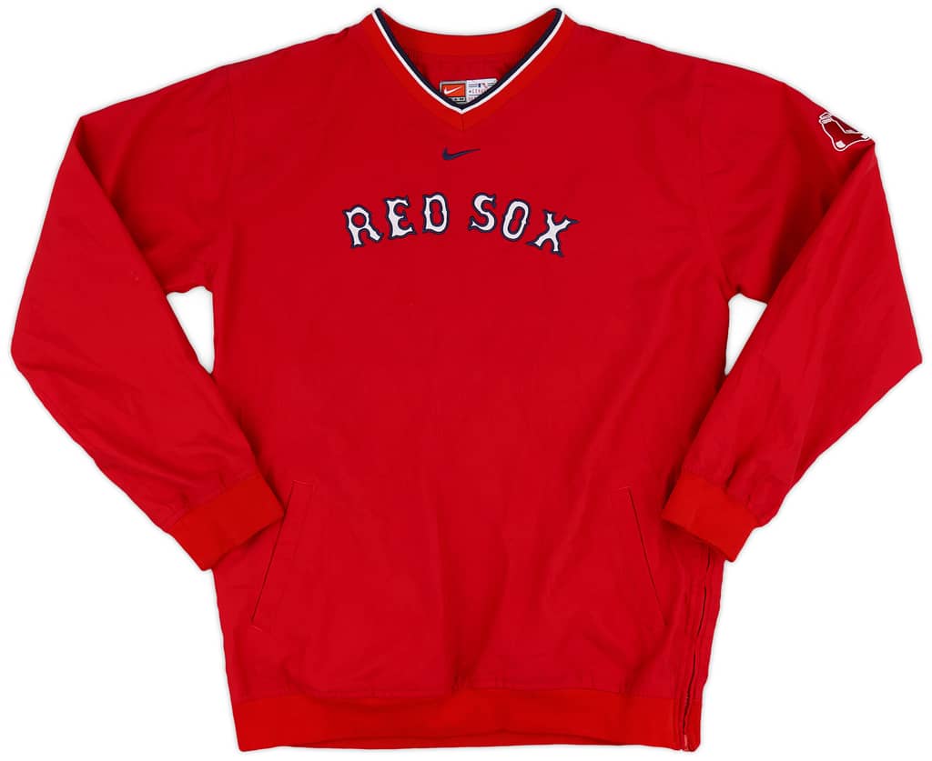 2000s Boston Red Sox Nike Pullover Windbreaker Jacket (Excellent) L.Kids