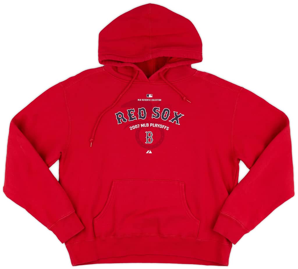 2007 Boston Red Sox MLB Playoffs Majestic Hooded Sweat Top (Very Good) L.Kids