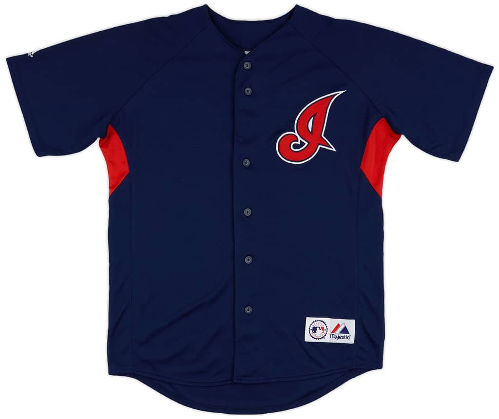 2014 Cleveland Indians Majestic Practice Jersey (Excellent) M