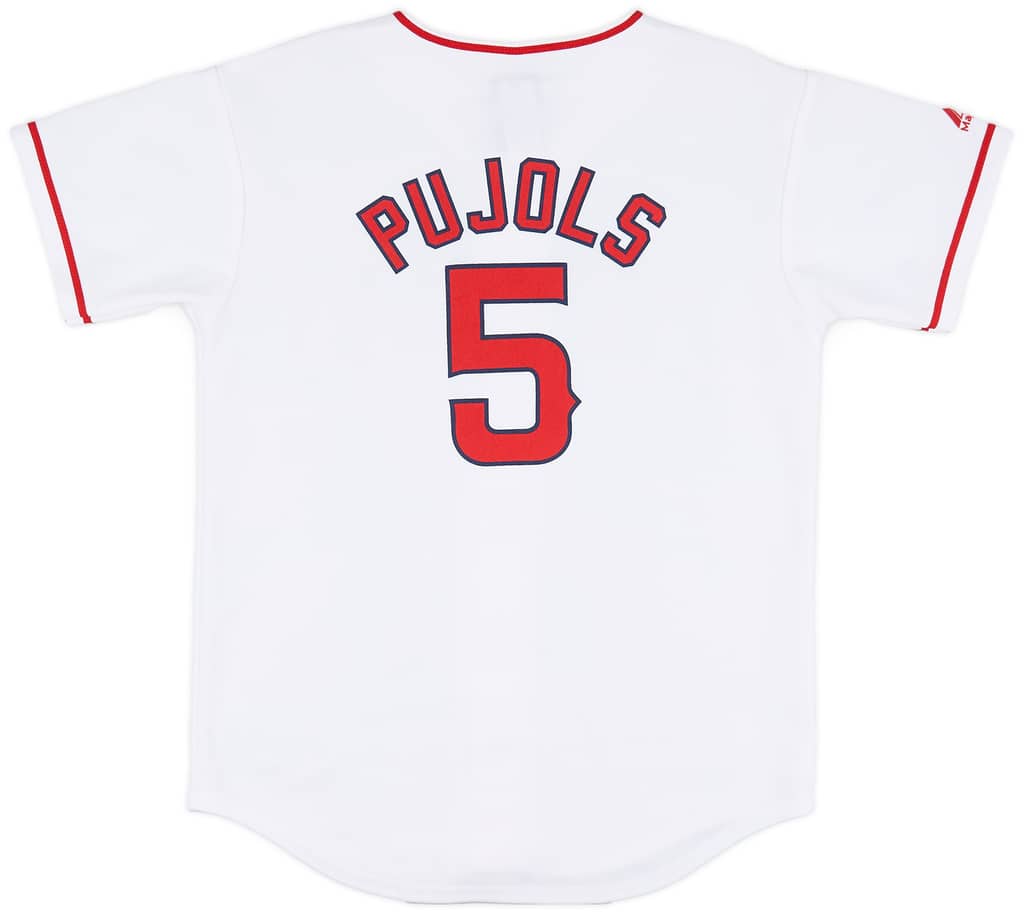 2012-16 LA Angels Pujols #5 Majestic Home Jersey (Excellent) L.Kids