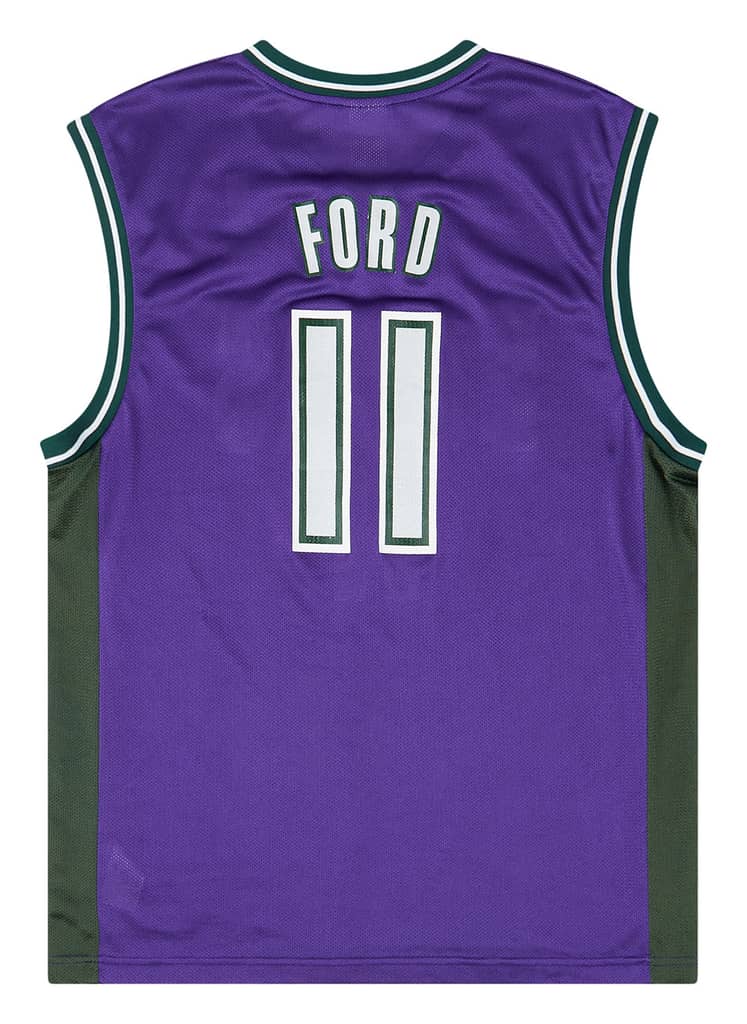 2003-06 Milwaukee Bucks Ford #11 Reebok Away Jersey (Very Good) M