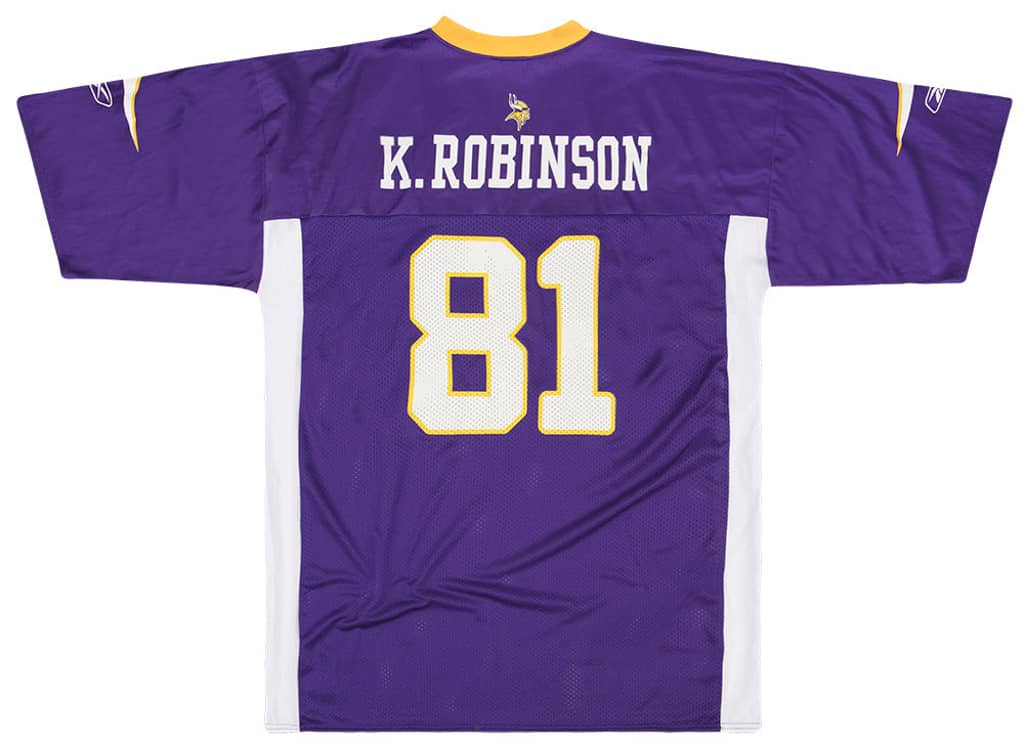 2005 Minnesota Vikings K. Robinson #81 Reebok Replica Jersey (Home) XL