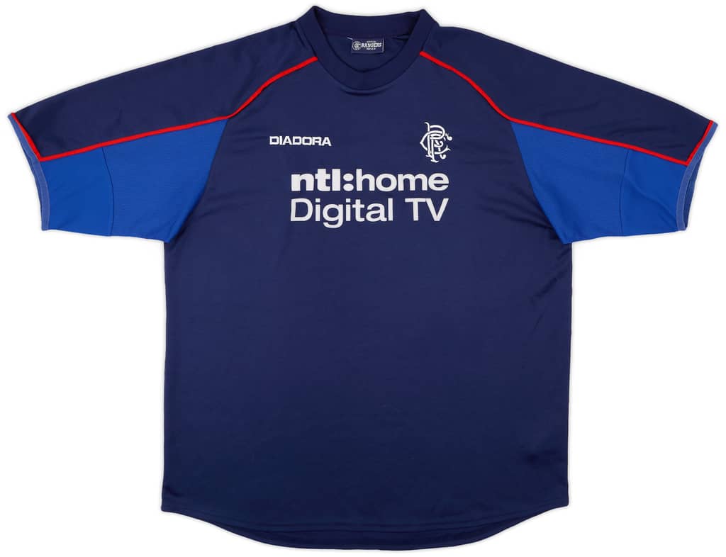 2002-03 Rangers Diadora Training Shirt - 7/10 - (L)