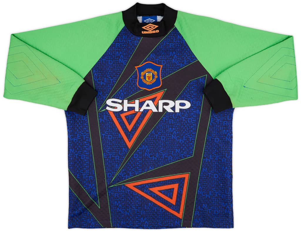 1994-96 Manchester United Camiseta de Portero Schmeichel #1 - 8/10 - (M)
