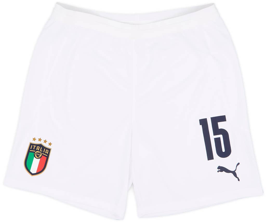 2020-21 Italy Player Issue Away Shorts #15 (Acerbi) - 8/10 - (L)