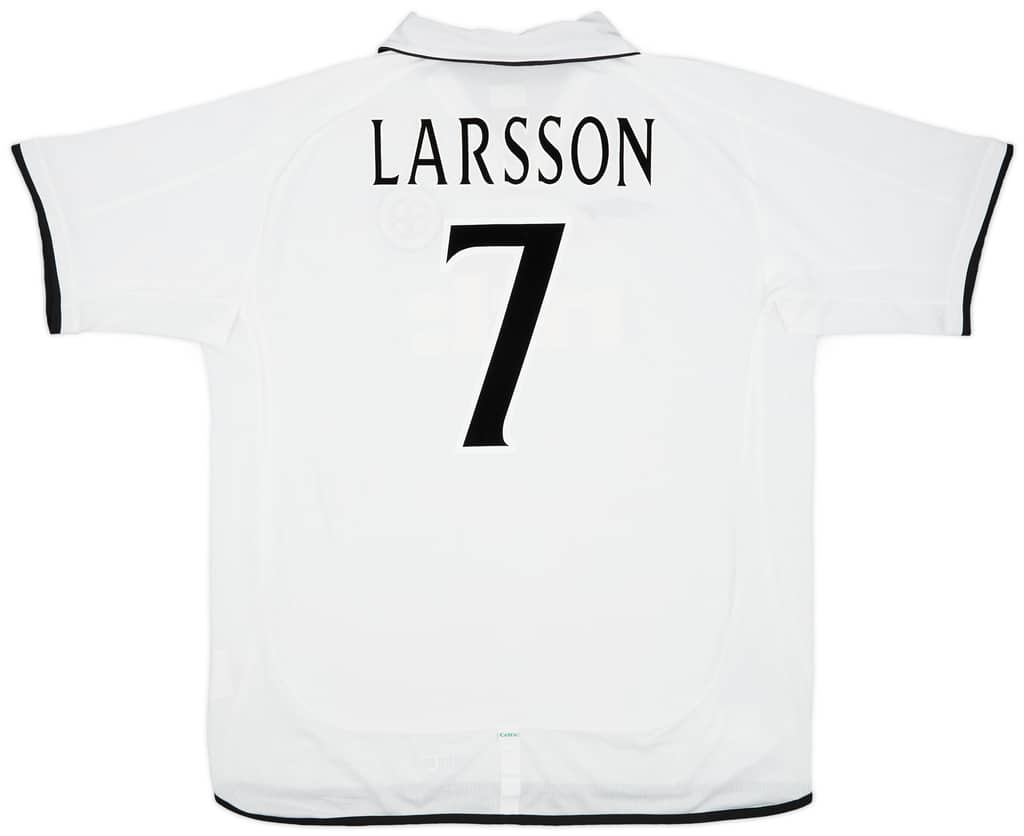 2001-02 Celtic Away Shirt Larsson #7 - 8/10 - (XXL)