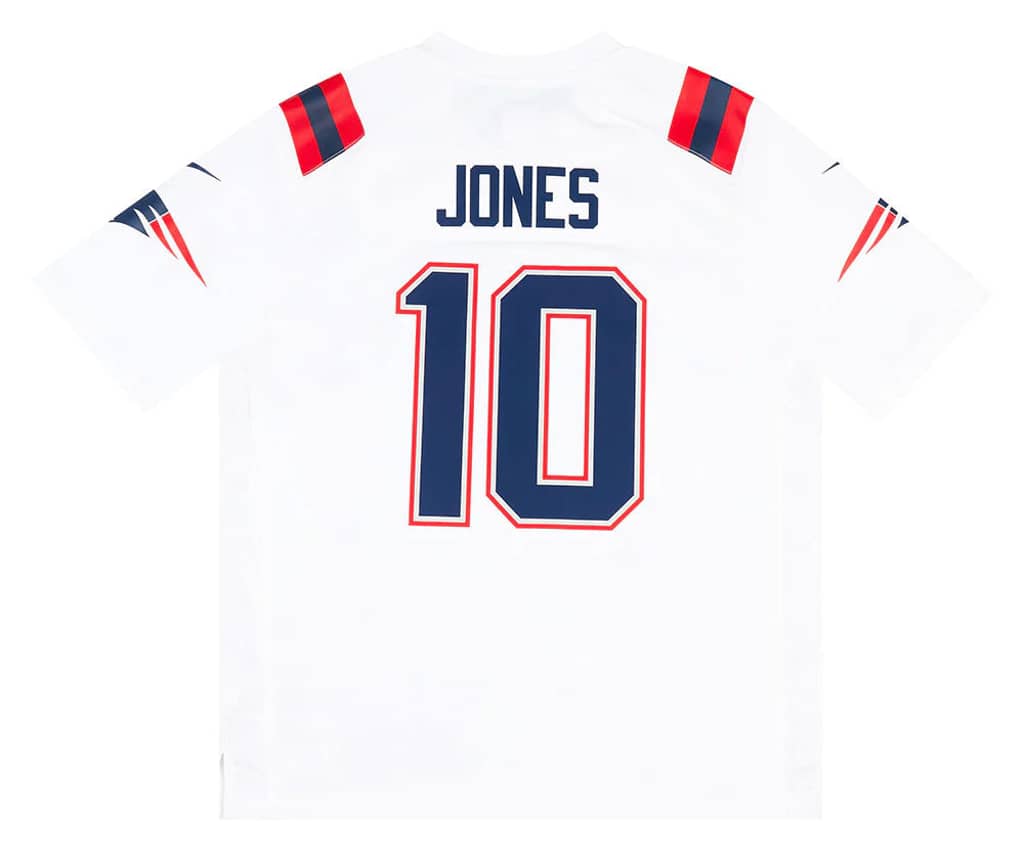 2021-22 New England Patriots Jones #10 Nike Game Jersey (Away) XL - W/Tags