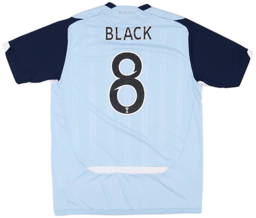 2009-10 Hearts Away Shirt Black #8 - 4/10 - (L)