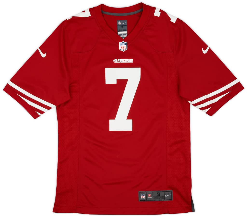 2012-16 San Francisco 49ers Kaepernick #7 Nike Game Home Jersey - 8/10 - (S)