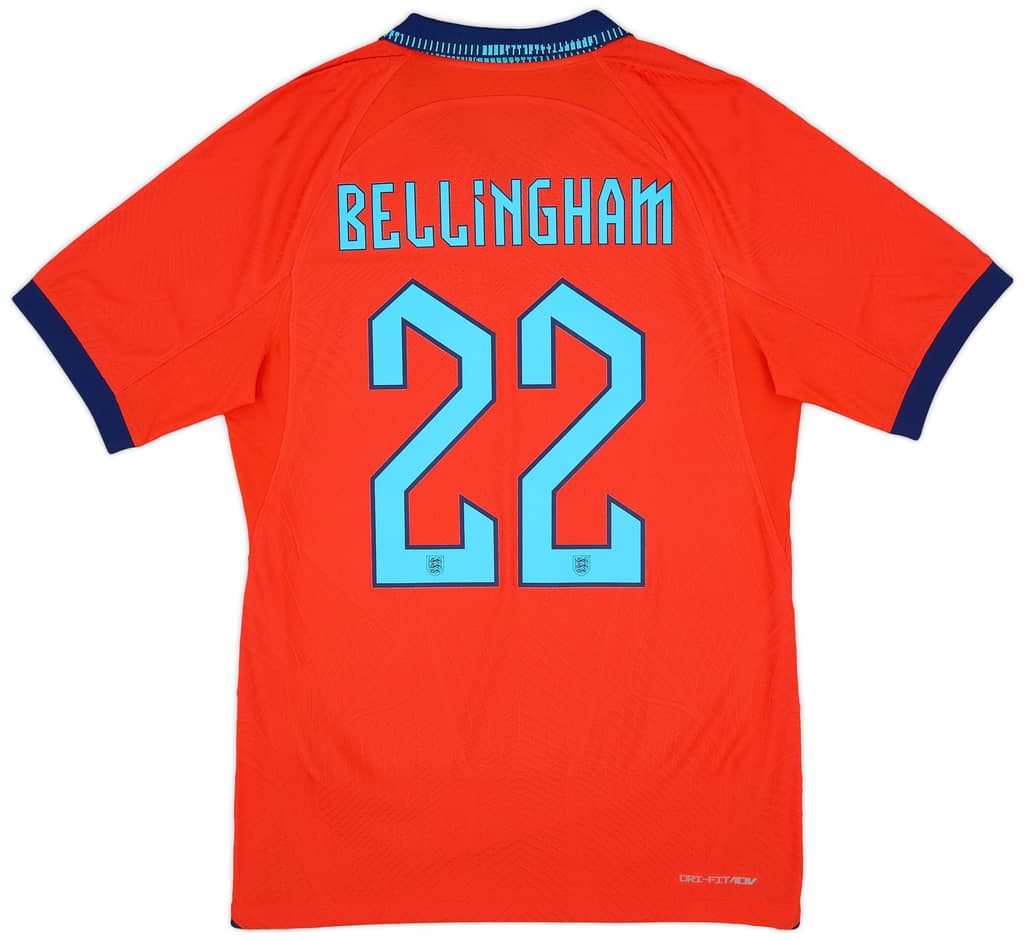 2022-23 England Authentic Away Shirt Bellingham #22 - 10/10 - (S)