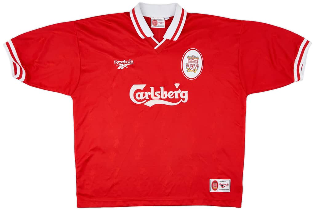 1996-98 Liverpool Home Shirt McManaman #7 - 9/10 - (XL)