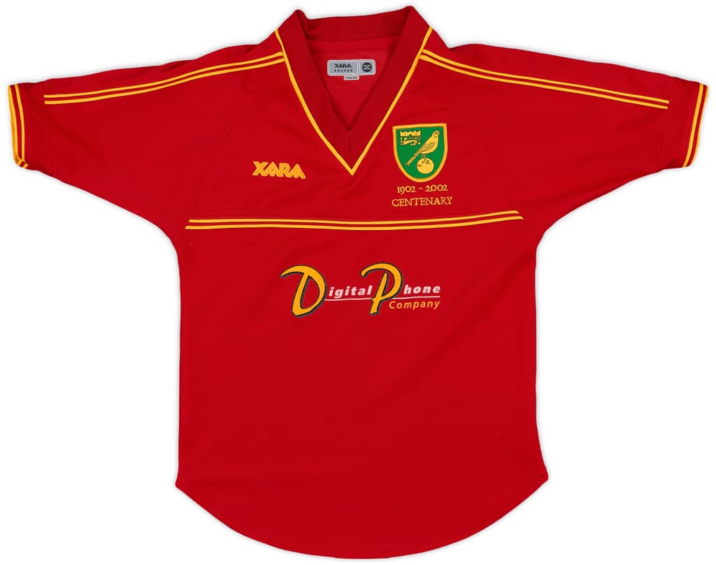 2001-02 Norwich Centenary Away Shirt - 8/10 - (M.Boys)