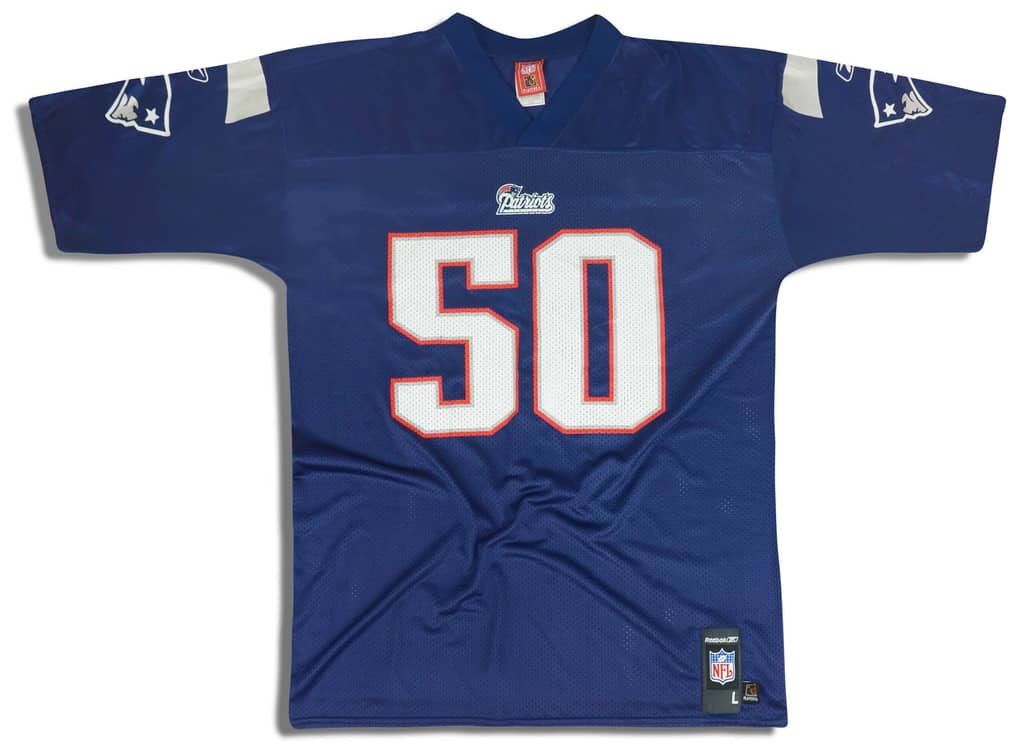 2005-06 New England Patriots Vrabel #50 Reebok Replica Jersey (Home) L