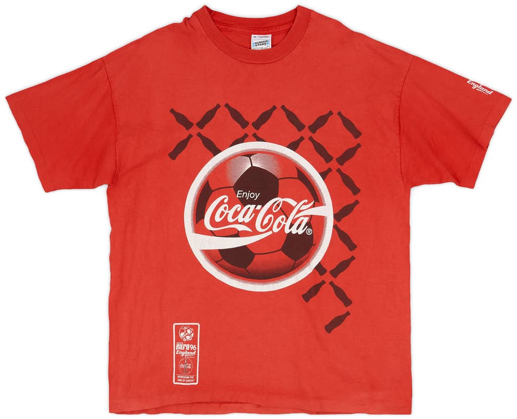 1996 Coca Cola 'Euro 96 England' Leisure Shirt - 7/10 - (XL)