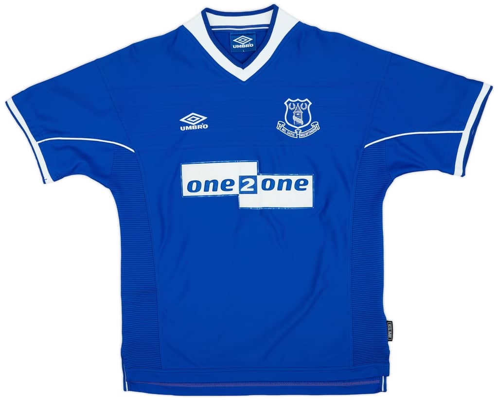 1999-00 Everton Home Shirt Collins #7 - 9/10 - (L)