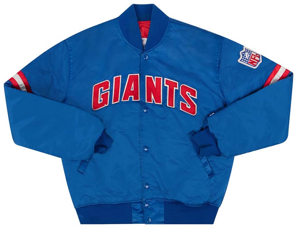 1980s New York Giants Starter Satin Varsity Jacket L