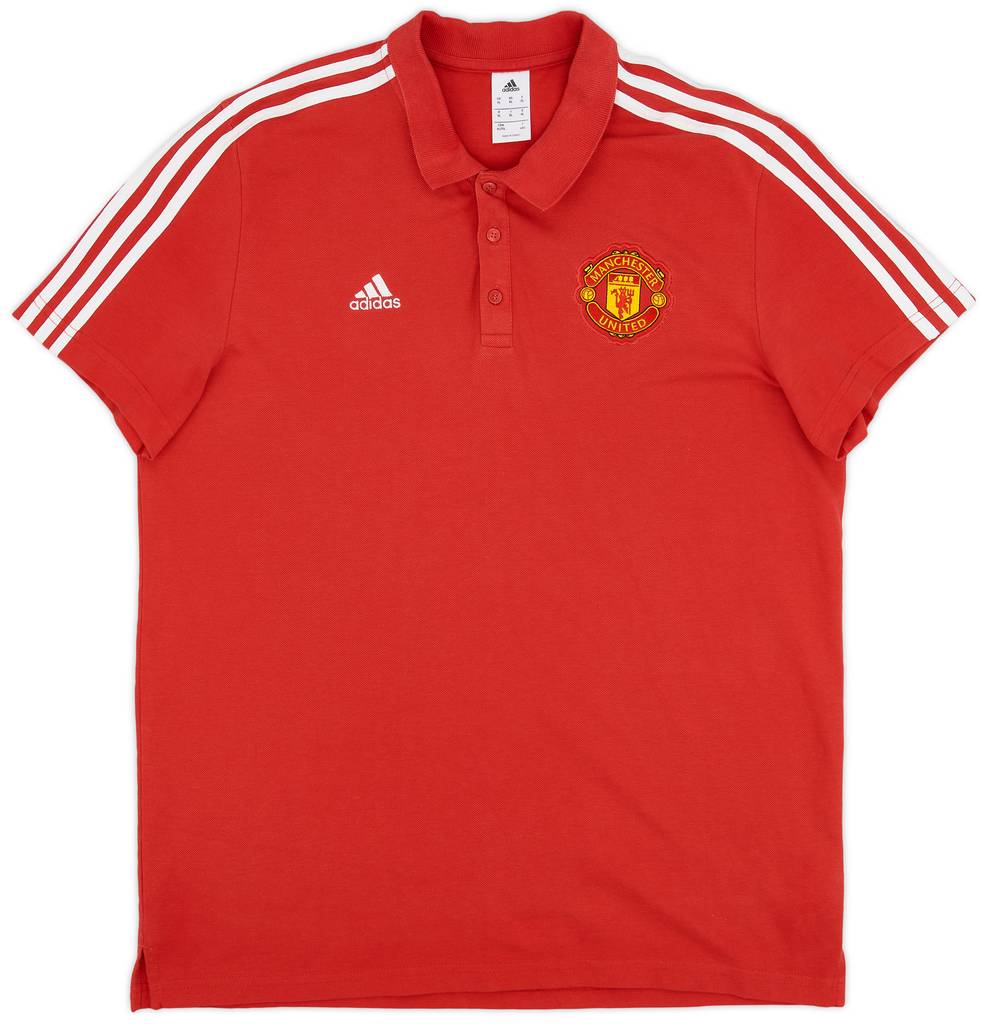 2016-17 Manchester United adidas Polo Shirt - 9/10 - (XL)