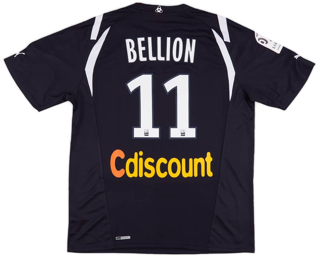 2010-11 Bordeaux Match Issue Home Shirt Bellion #11